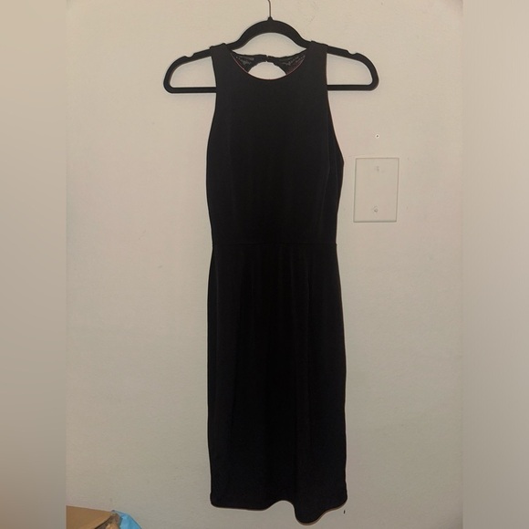 City Studio juniors black crystal open back side slit midi dress prom homecoming - Picture 2 of 9